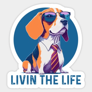 Begle in Shades Livin the Life Sticker